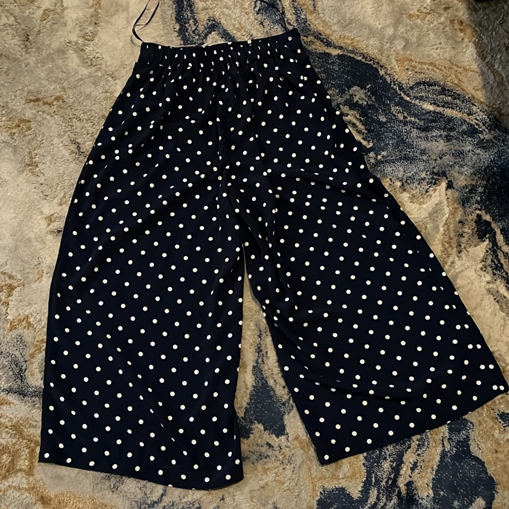 Mi Ami Navy Polka Dot Capris - Picture 4 of 4